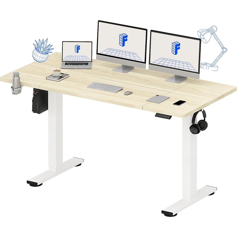 Setup Desk Monitor - FLEXISPOT 63x32 İnç Elektrikli Ayakta Çalışma