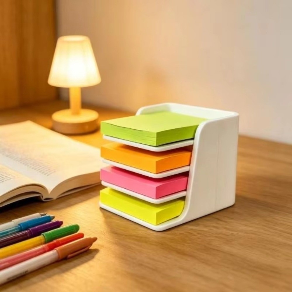 Sticky Memo Holder - İstiflenebilir Yapışkan Not Tutucu Plastik Katmanlı