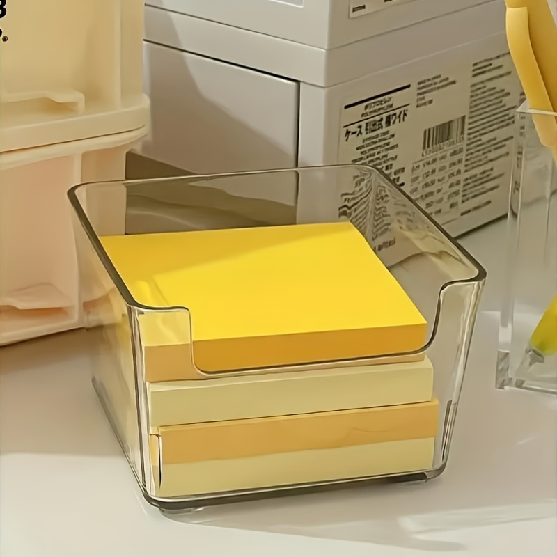 Sticky Memo Holder - Şeffaf Yapışkan Not Tutucu, Akrilik Not