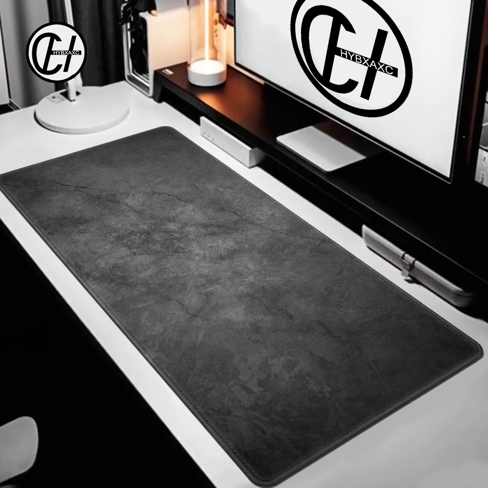 Desk Setup Black - Gri serisi mouse pad 1200x600mm overloklu