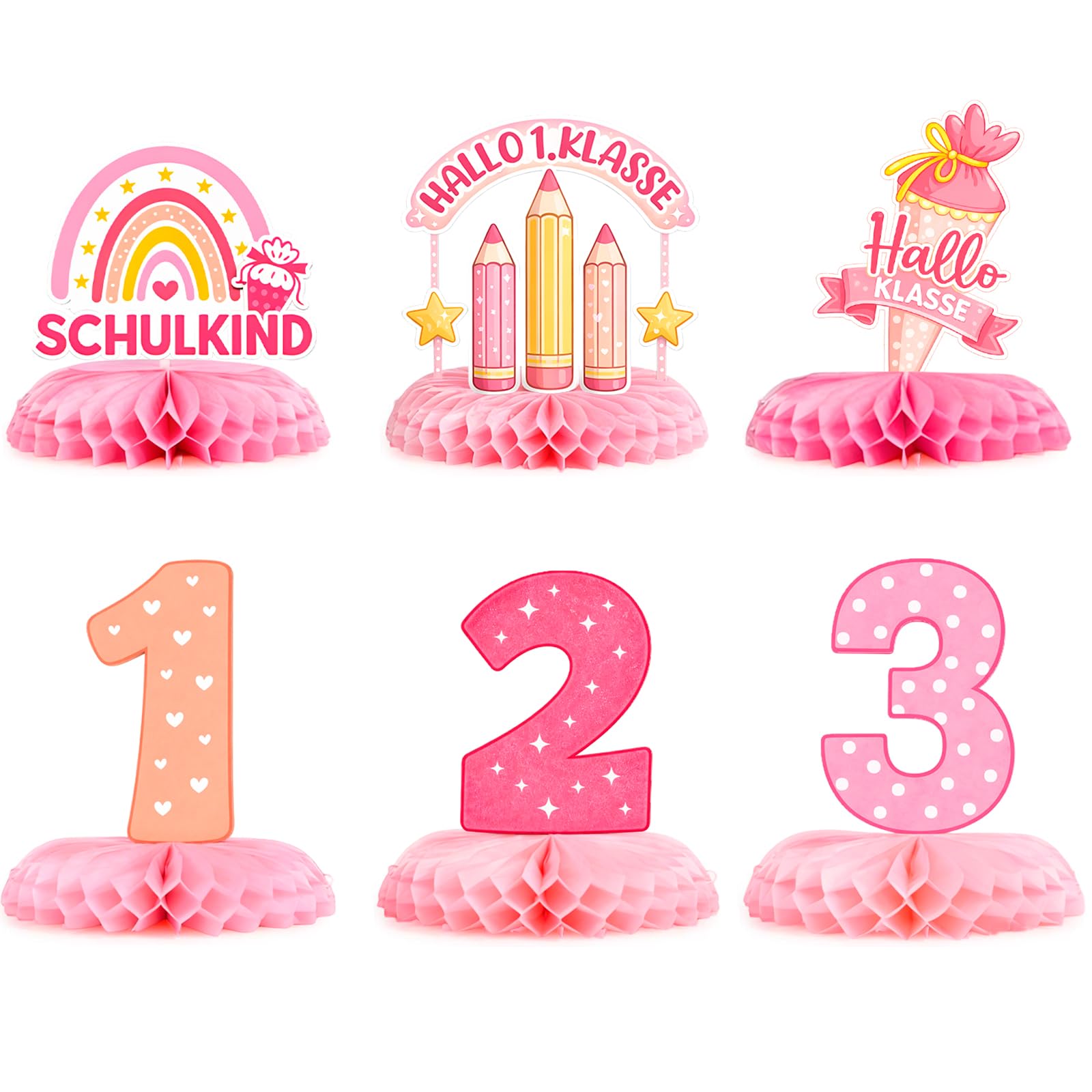 6 adet pembe gökkuşağı Schulki - Desk Setup Girl incelemesi ve fiyatı
