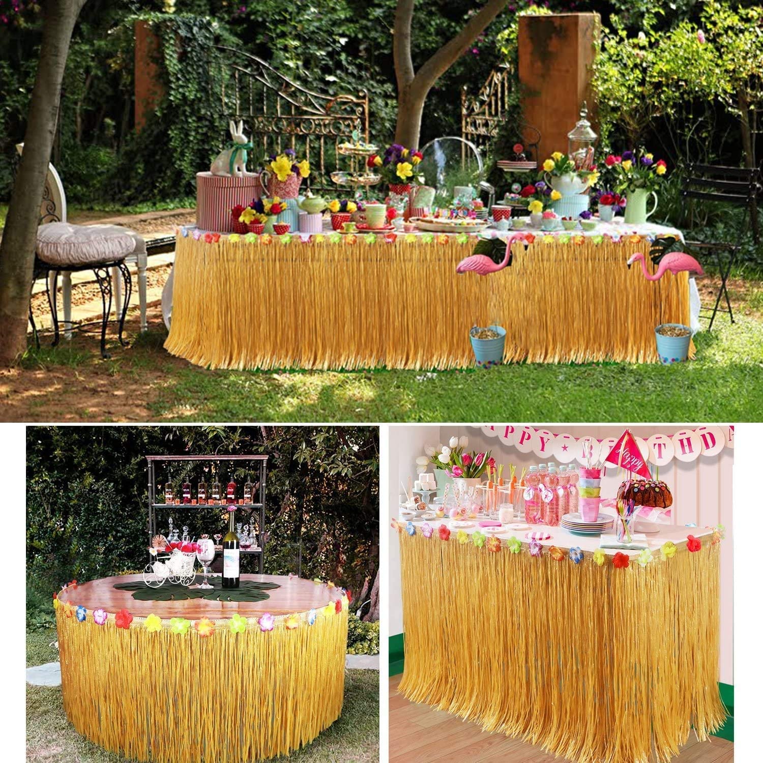 Saman Rengi Luau Çim Masa Etek - Desk Setup Girl incelemesi ve fiyatı