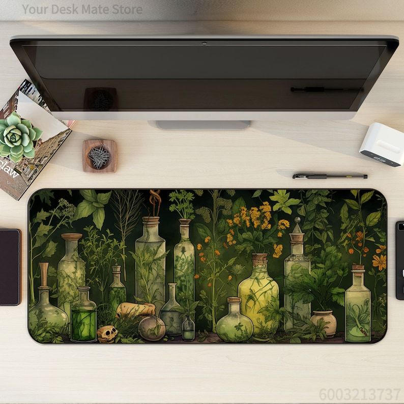 Witchy Botanik İksirler Bitkil - Desk Setup With Plants incelemesi ve fiyatı
