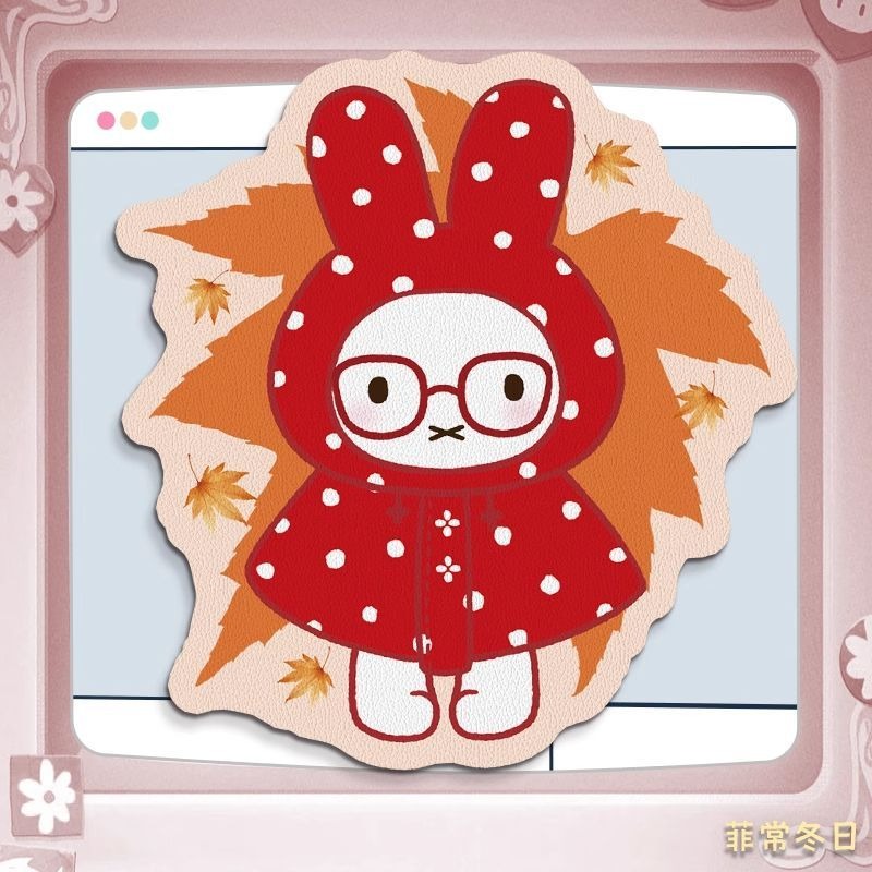 Anime Miffy Deri Mouse Pad, Bi - Desk Setup For Office incelemesi ve fiyatı