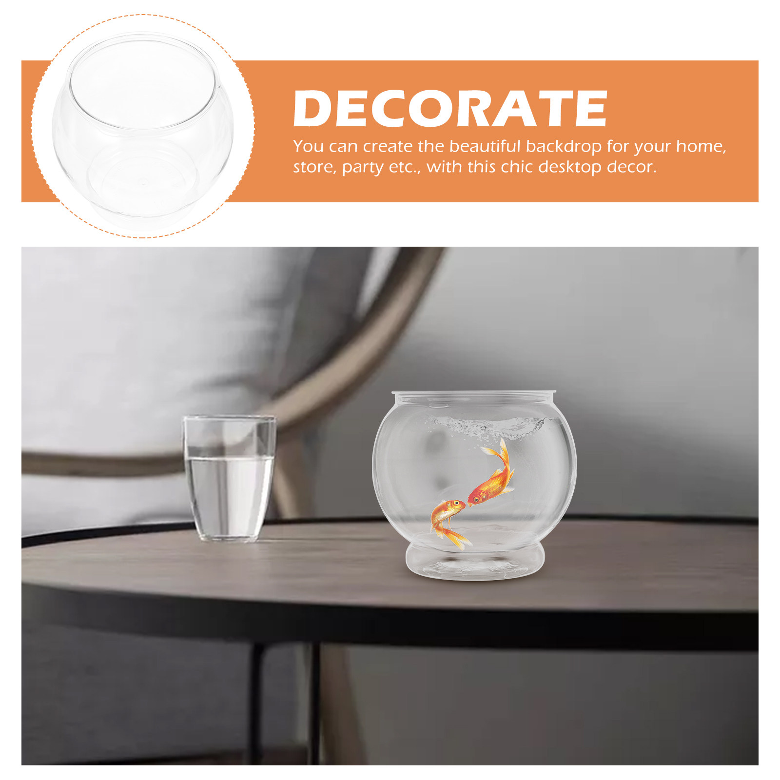Küçük Yuvarlak Plastik Balık K - Desk Setup Small incelemesi ve fiyatı