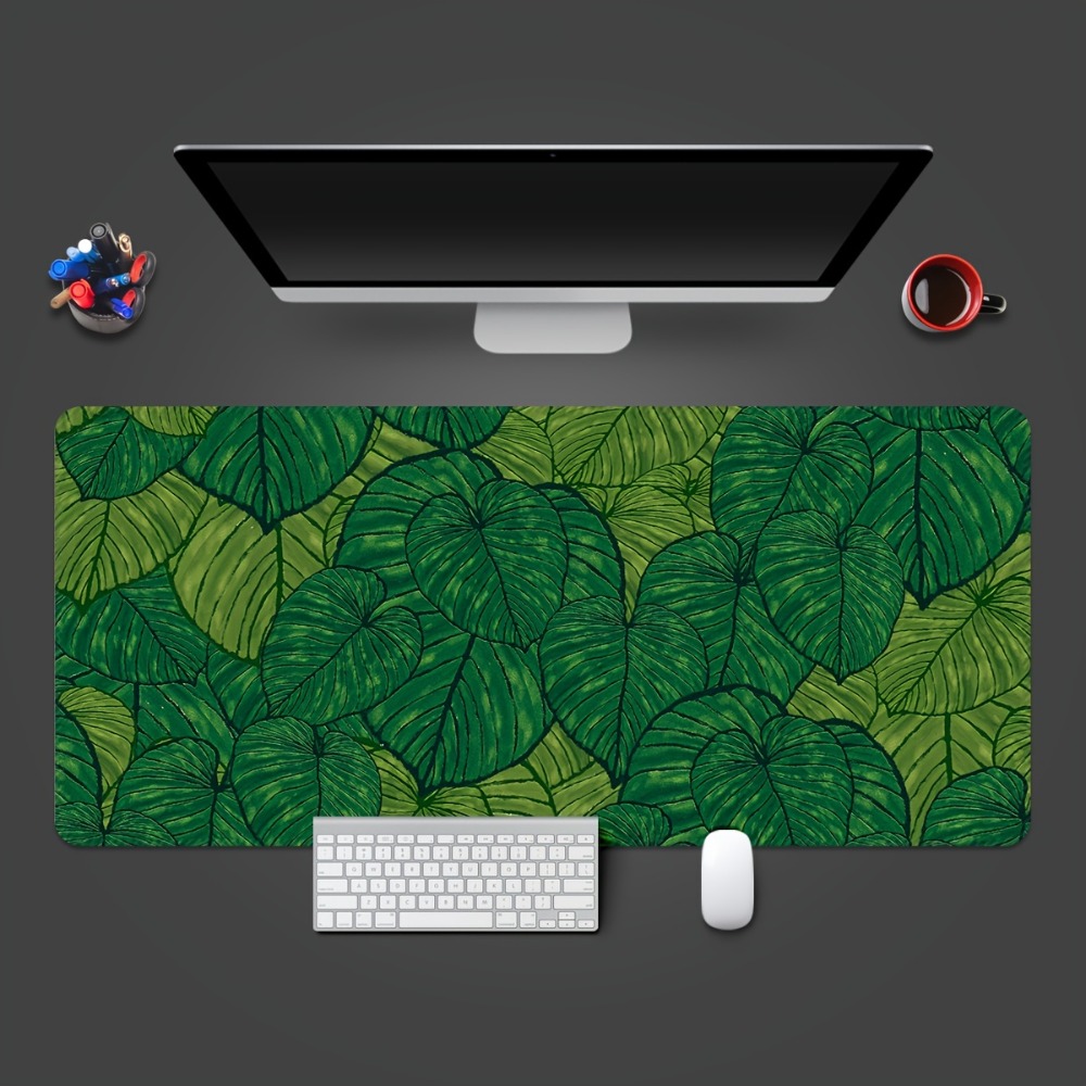 Tropikal yeşil yapraklı genişl - Desk Setup With Plants incelemesi ve fiyatı