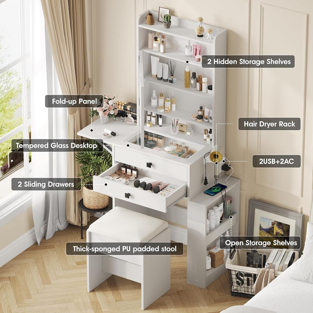 Vabches Küçük Makyaj Masası, E - Desk Setup Small incelemesi ve fiyatı