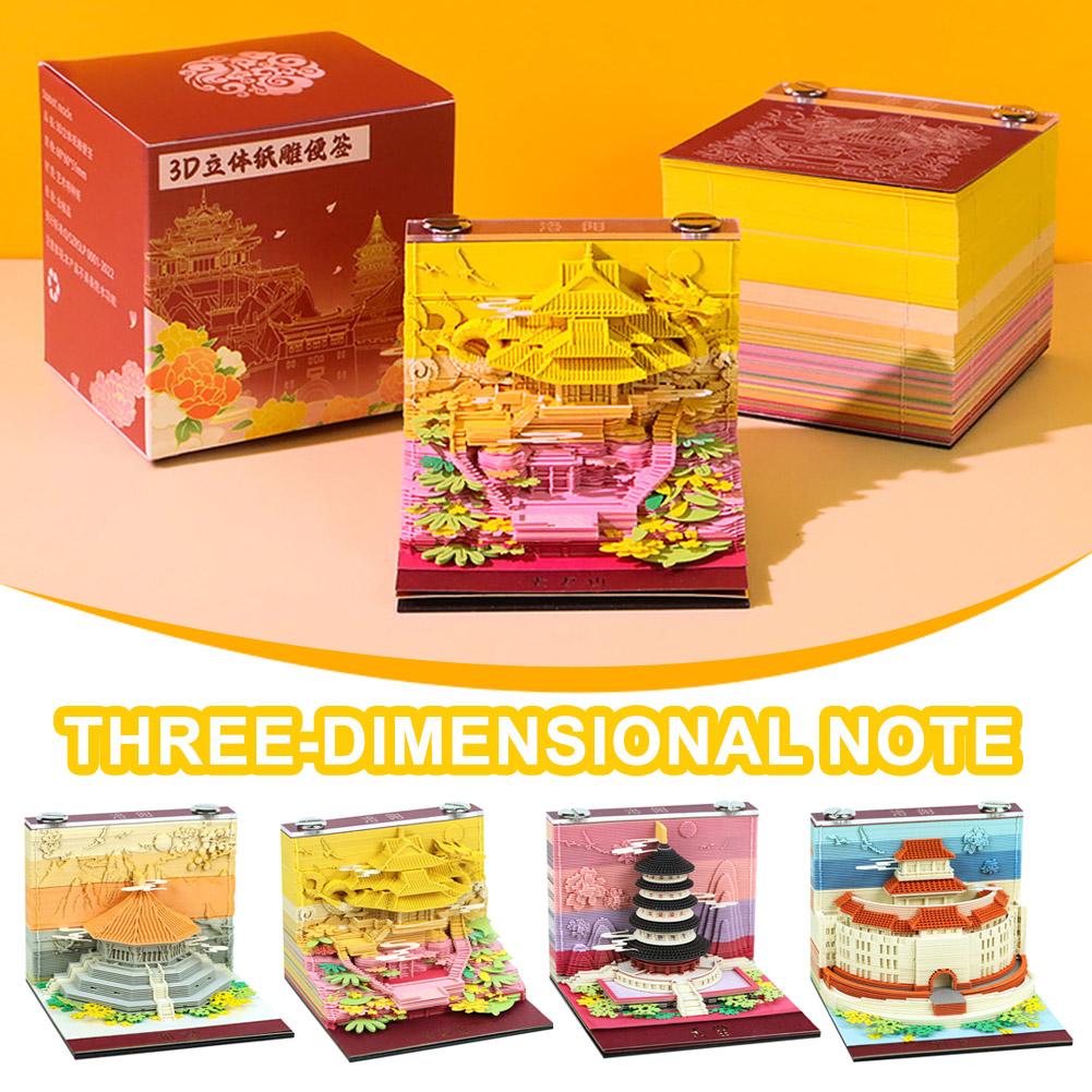 3D Not Defteri Antik Mimari Ka - Sticky Memo Holder incelemesi ve fiyatı