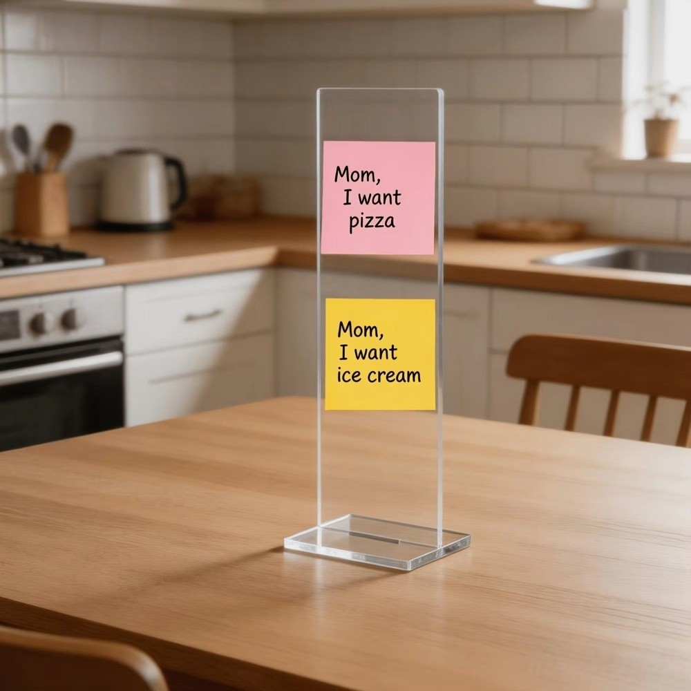 Akrilik Not Mesaj Panosu Şeffa - Sticky Memo Holder incelemesi ve fiyatı