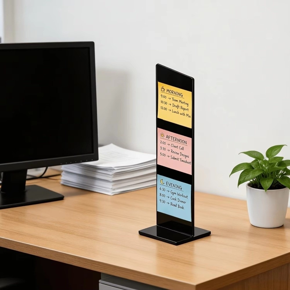 Akrilik Not Mesaj Panosu Şeffa - Sticky Memo Holder incelemesi ve fiyatı