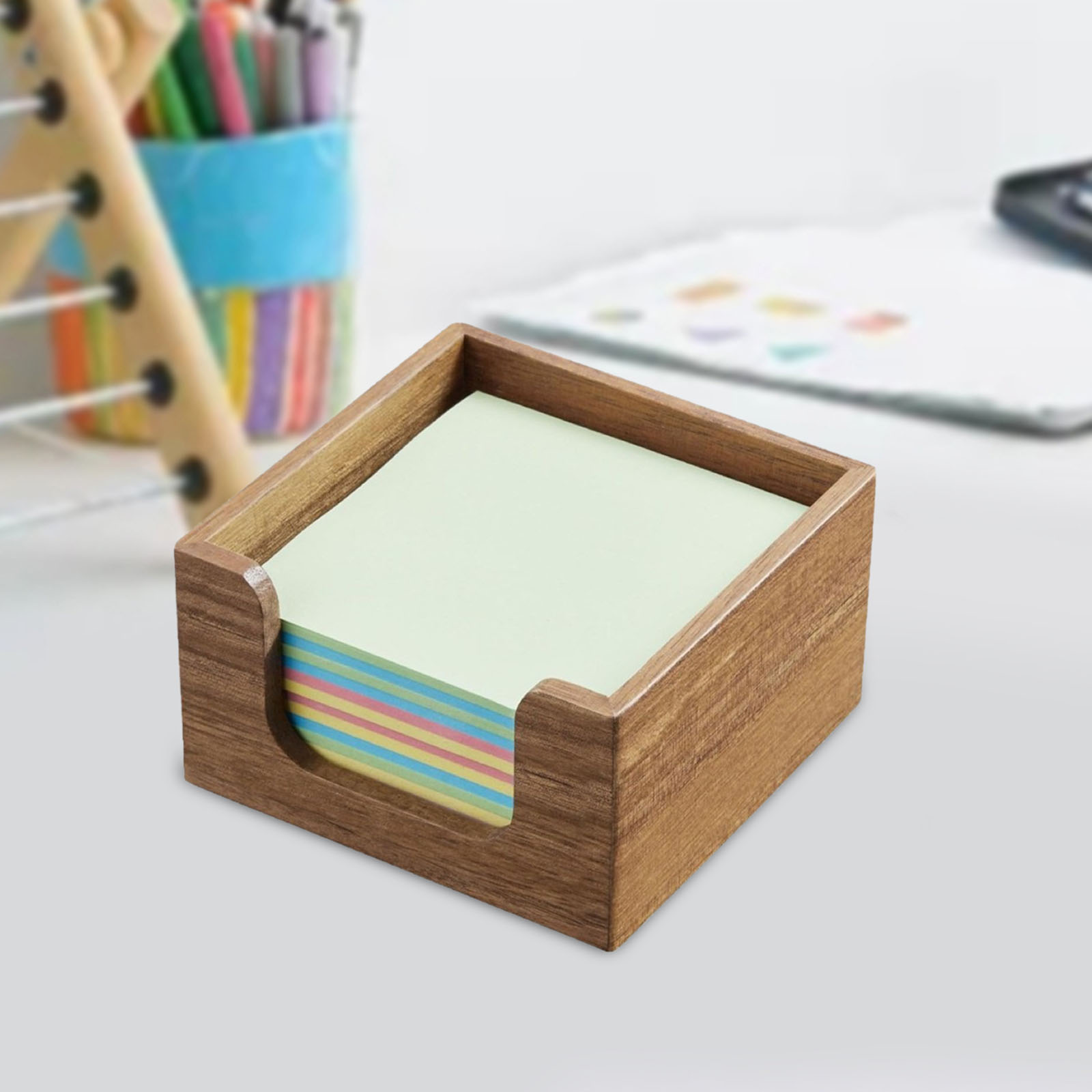 Akasya Ahşap Yapışkan Not Tutu - Sticky Memo Holder incelemesi ve fiyatı