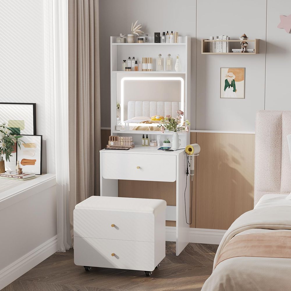 Aynalı ve Işıklı Küçük Makyaj  - Desk Setup Small incelemesi ve fiyatı
