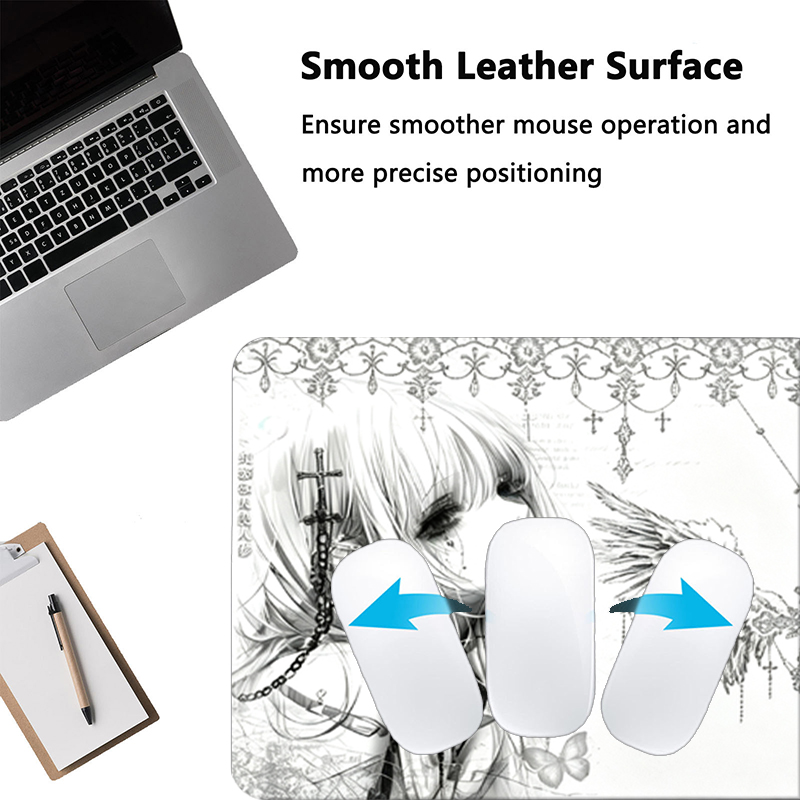 Deri Mousepad Siyah Beyaz Anim - Desk Setup Black incelemesi ve fiyatı