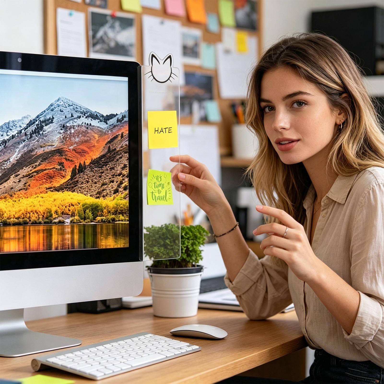 Monitör Not Panosu Akrilik Org - Sticky Memo Holder incelemesi ve fiyatı