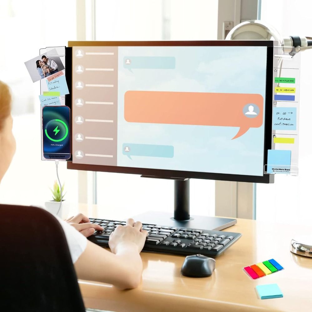 Şeffaf Monitör Not Panosu Çok  - Sticky Memo Holder incelemesi ve fiyatı