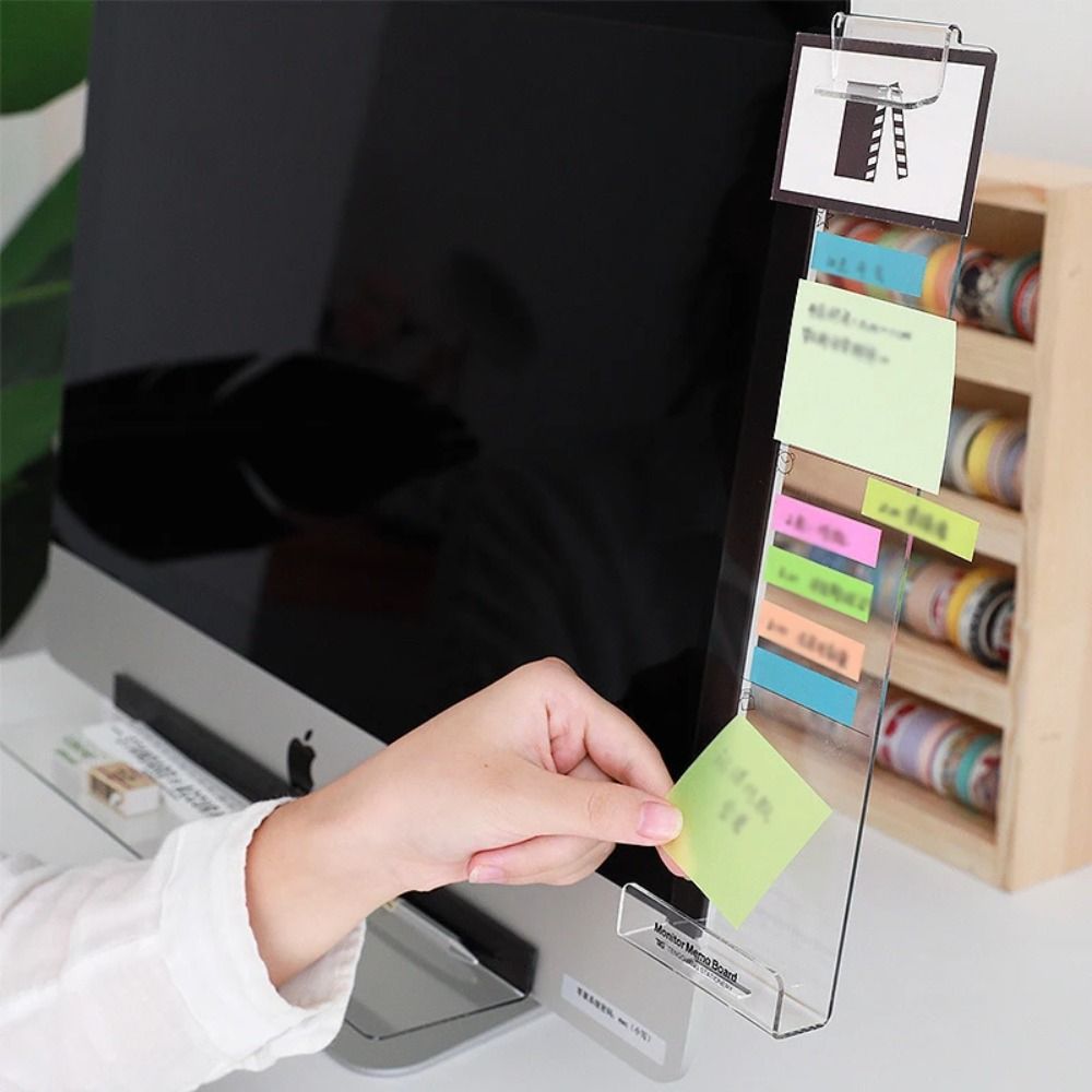 Şeffaf Monitör Not Panosu Çok  - Sticky Memo Holder incelemesi ve fiyatı
