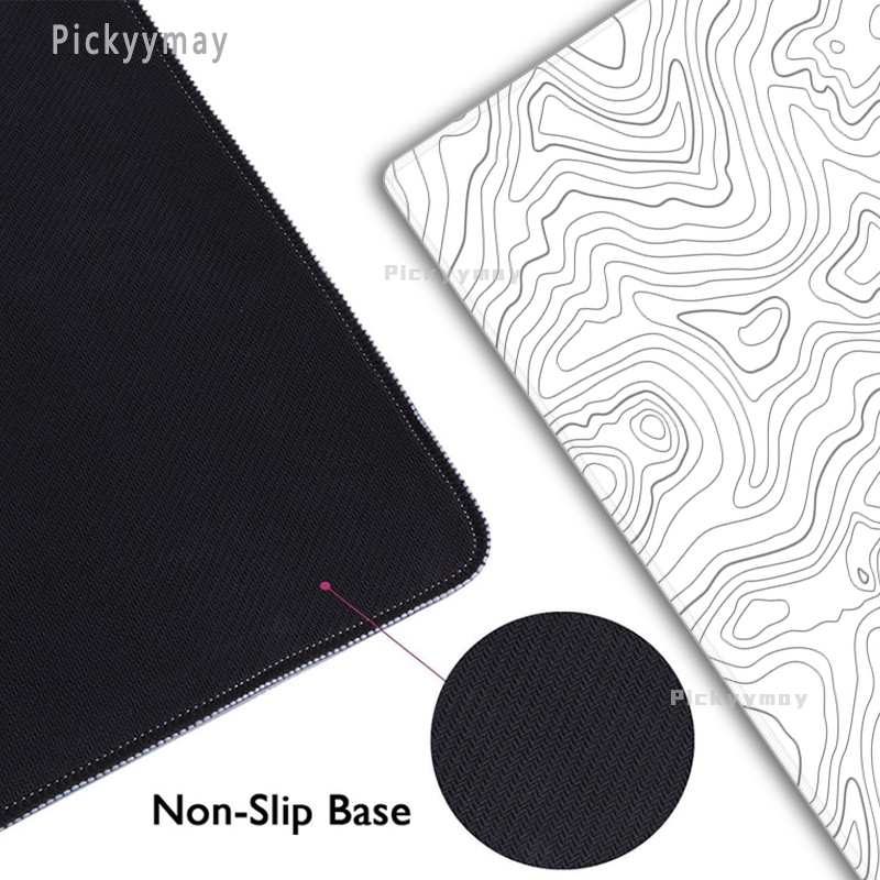 Siyah ve beyaz büyük Mouse Pad - Desk Setup Black incelemesi ve fiyatı
