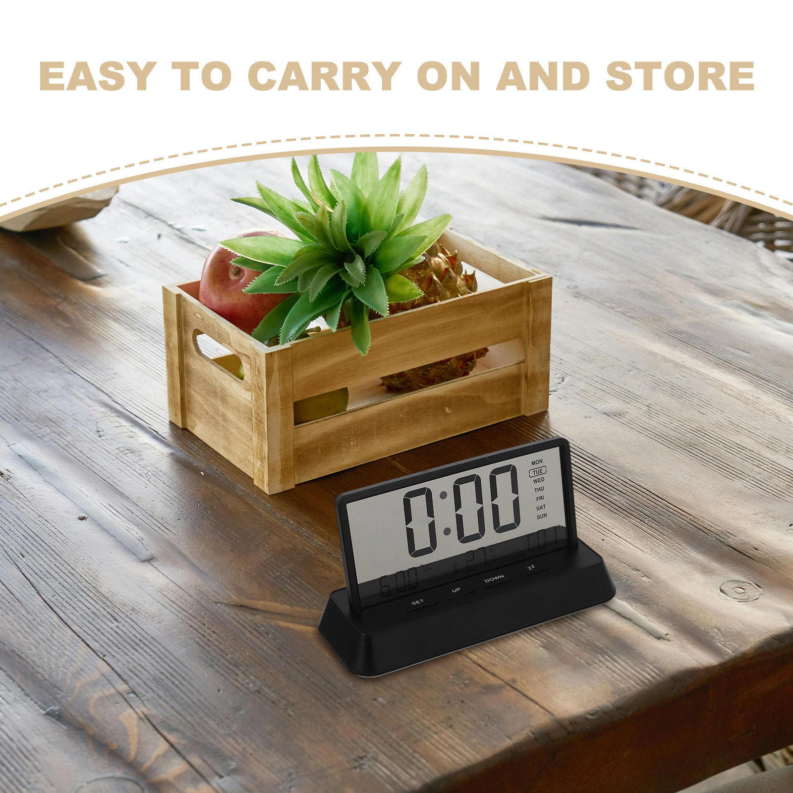 Dijital Çalar Saat Küçük Kompa - Desk Setup For Office incelemesi ve fiyatı