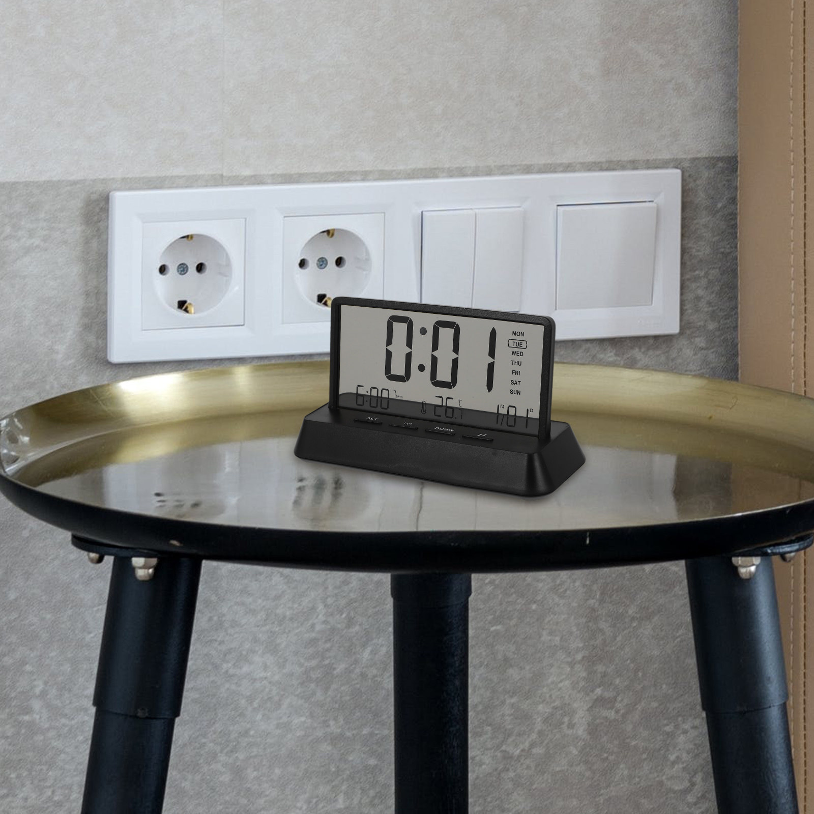 Dijital Çalar Saat Küçük Kompa - Desk Setup For Office incelemesi ve fiyatı