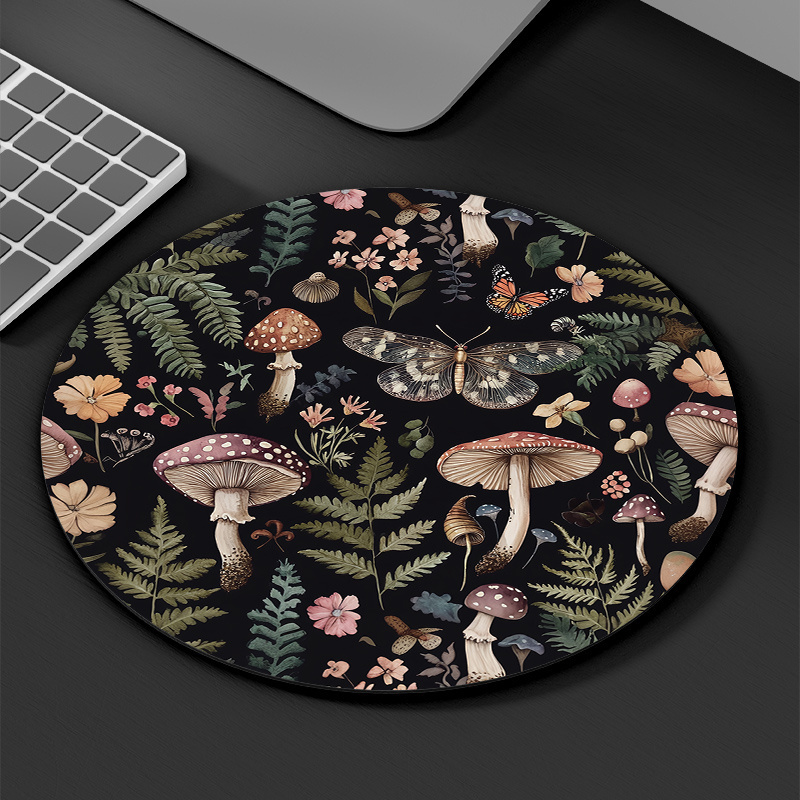 Yuvarlak Orman Bitki Mouse Pad - Desk Setup For Office incelemesi ve fiyatı